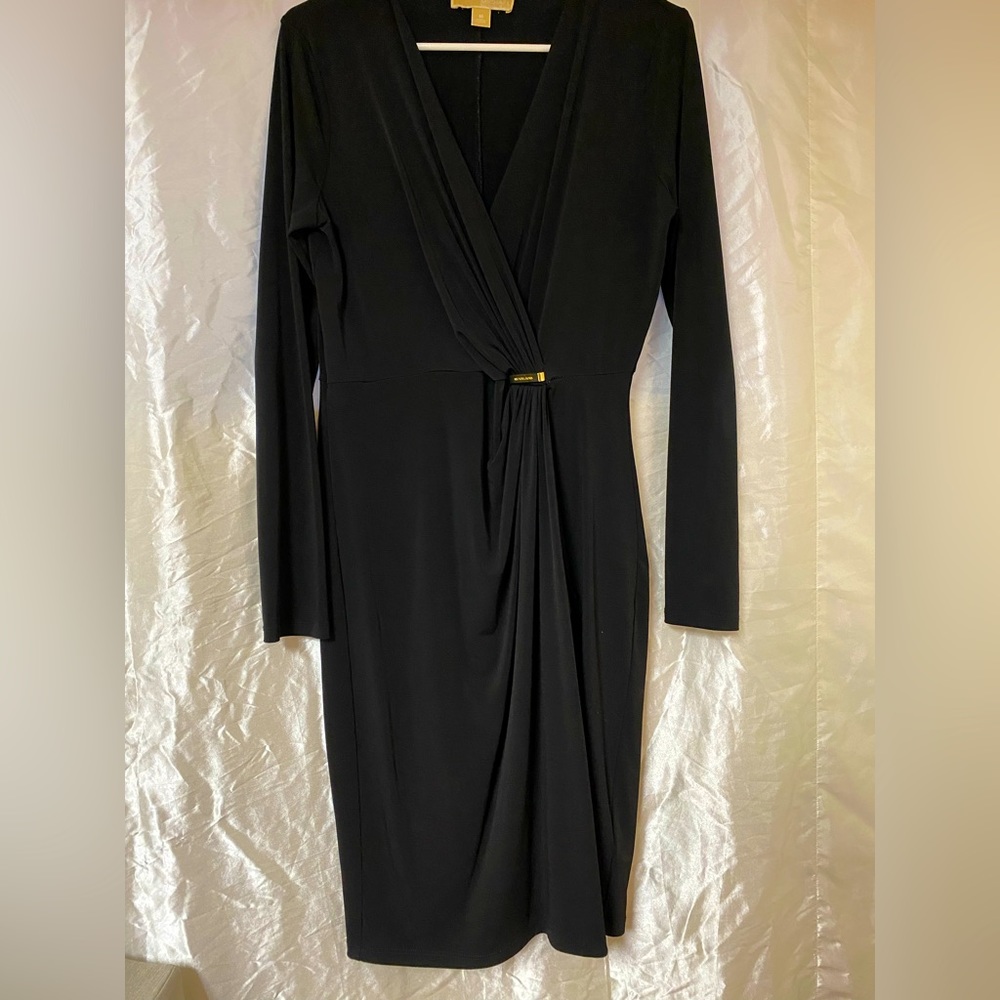 Michael Kors Wrap Dress Black M